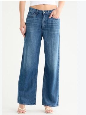 NEW Rag & Bone The Lori Mid Rise Wide Leg Covington Wash Jeans size 26